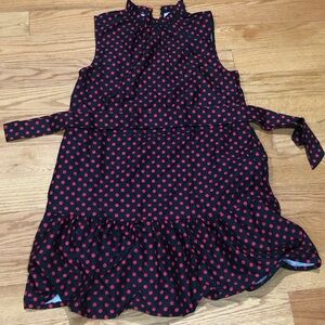 Astars Black and Red Polka Dot Casual Dress (Free Mystery Clothes)